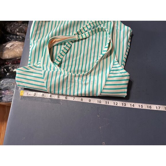 Cabana Life X Talbots Womens Striped One-Piece Swimsuit S Vacation Beach Resort - Picture 4 of 9